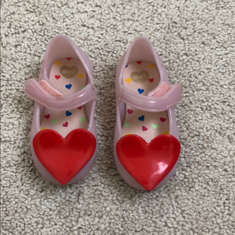 Baby girl jelly shoes, size 5